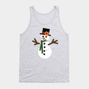 Felt Snowman Tank Top